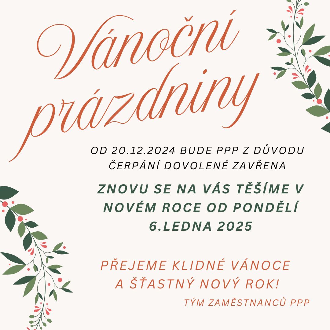 Vánoční prázdniny PPP