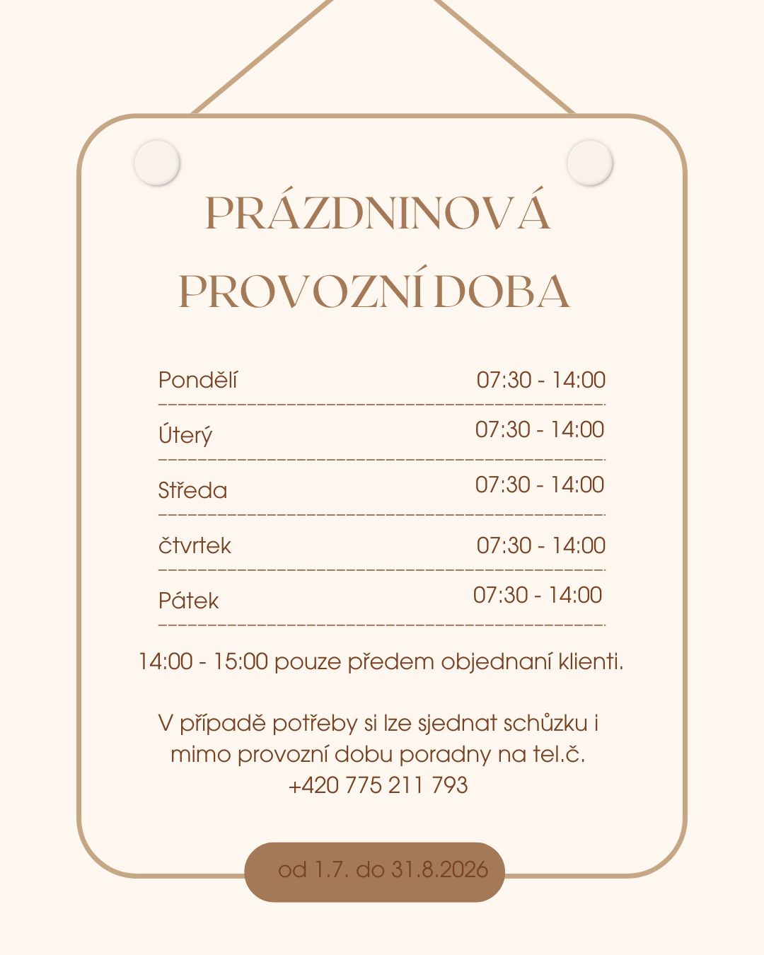 White Modern Opening Hours Announcement Instagram Post